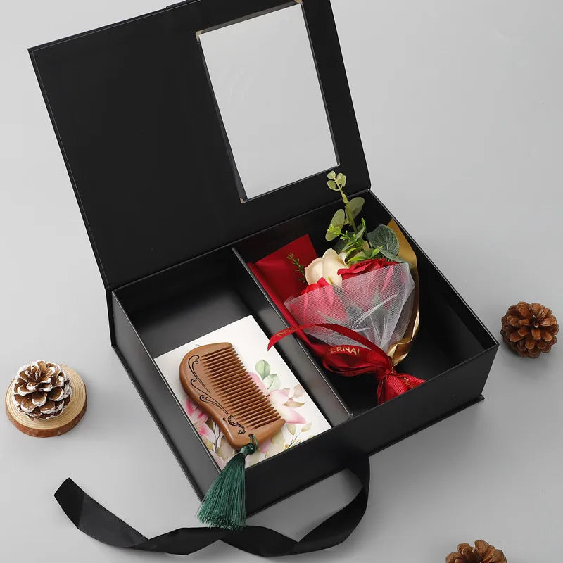 Valentine'S Day Creative Aromatherapy Floral Gift Box for Romantic Birthday Gifts for Boyfriend Girlfriend Wife and Best Friend