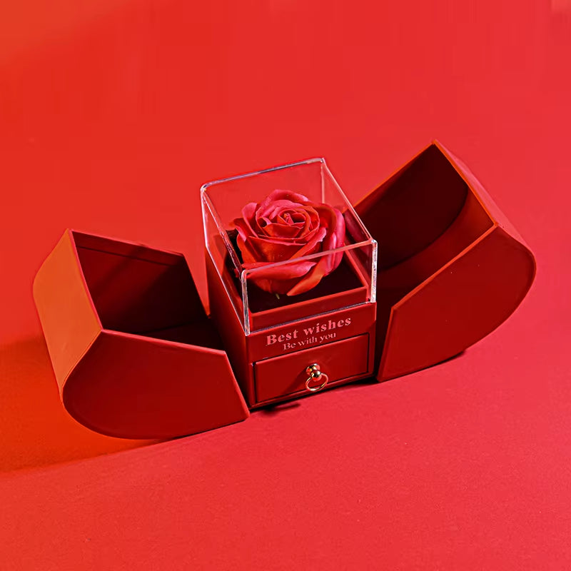 Valentine'S Day Jewelry Pendant Necklace /W Soap Forever Rose Gift Box Mother'S Day Necklace Jewelry Gifts for Girlfriend Women