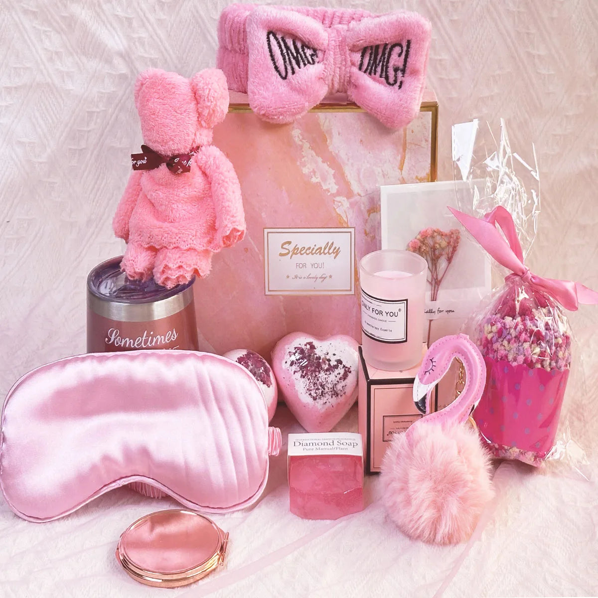 14/8Pcs Gifts Set for Women,Birthday Present,Vacuum Cup Gifts Basket for Mom Friend Sis Female Wedding Anniversary Holloween