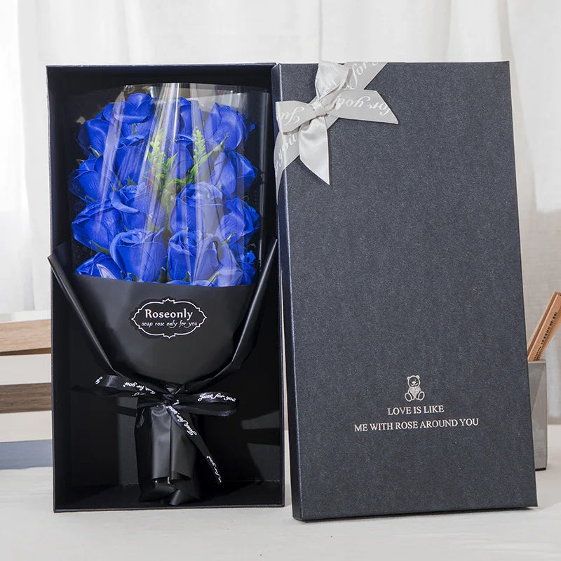 Artificial Rose Flowers Bouquet Gift Box for Mom Mother'S Day Gifts Party Supplies Accessories Birthday Girlfriend Gift Boxs