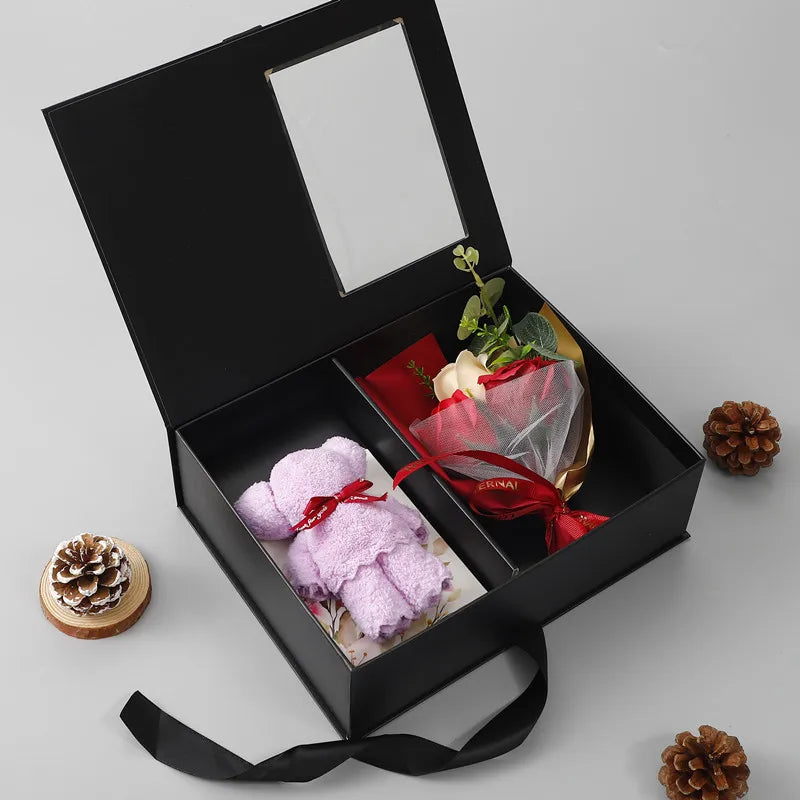 Valentine'S Day Creative Aromatherapy Floral Gift Box for Romantic Birthday Gifts for Boyfriend Girlfriend Wife and Best Friend