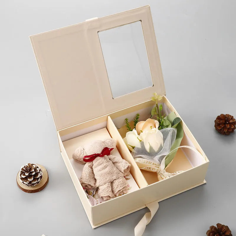 Valentine'S Day Creative Aromatherapy Floral Gift Box for Romantic Birthday Gifts for Boyfriend Girlfriend Wife and Best Friend
