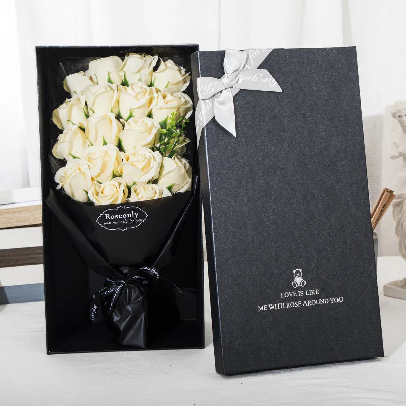 Artificial Rose Flowers Bouquet Gift Box for Mom Mother'S Day Gifts Party Supplies Accessories Birthday Girlfriend Gift Boxs