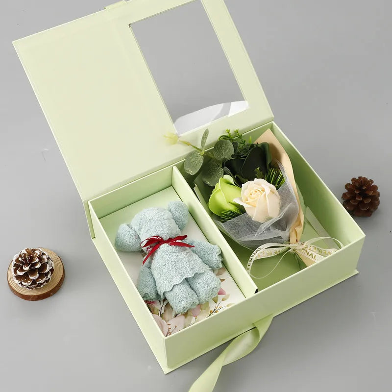 Valentine'S Day Creative Aromatherapy Floral Gift Box for Romantic Birthday Gifts for Boyfriend Girlfriend Wife and Best Friend