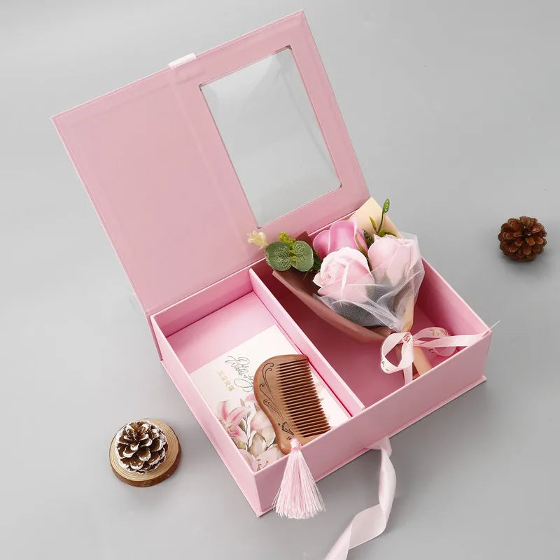 Valentine'S Day Creative Aromatherapy Floral Gift Box for Romantic Birthday Gifts for Boyfriend Girlfriend Wife and Best Friend