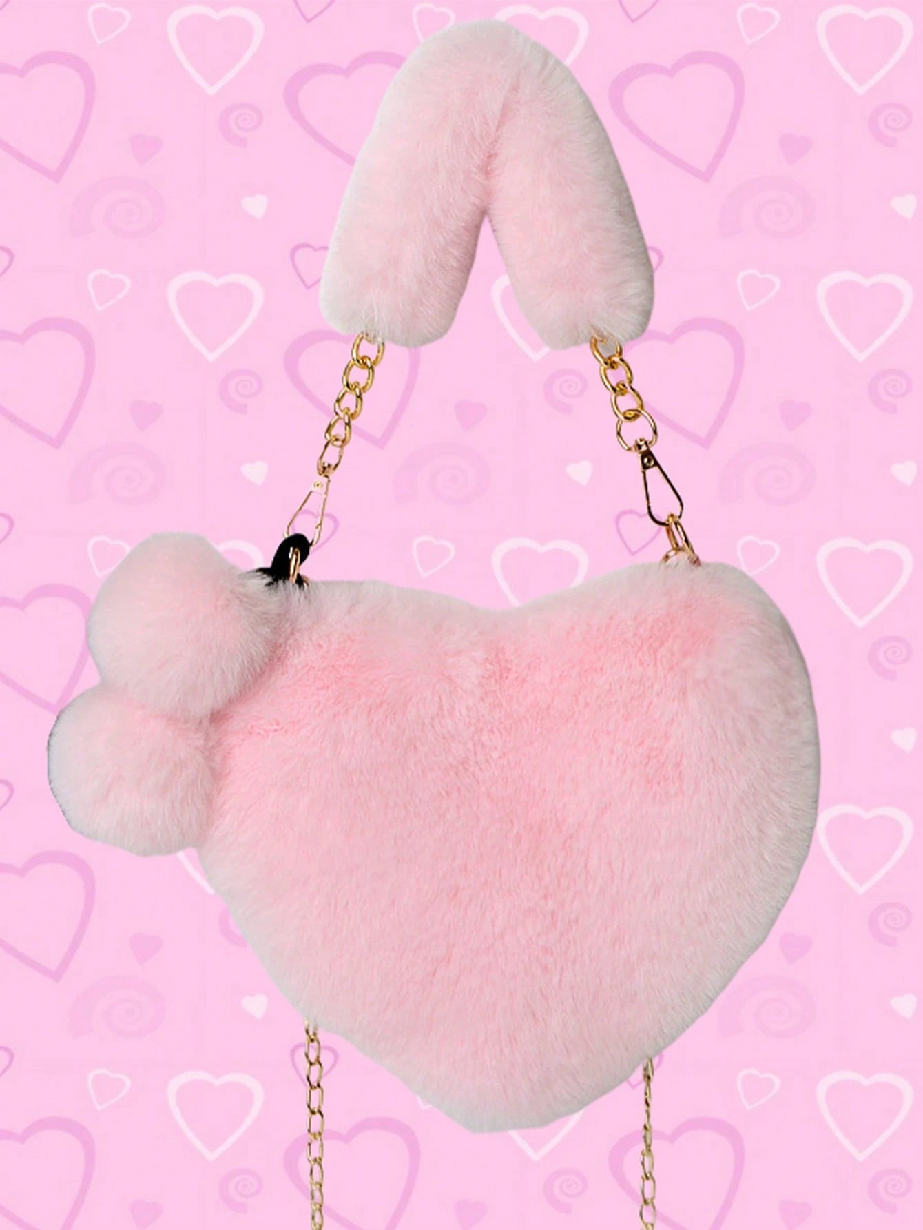 Furry Purse for Girls Heart Shaped Fluffy Handbag for Women Soft Small Shoulder Bag Clutch Purse with Metal Chain Strap . the Best Valentine'S Gifts for Girlfriend Lady & Woman. Perfect for Shopping, Daily Use, Perfect Valentine'S Day Gift for Her, Best Valentines' Gift Choice Ever, Fashionable Heart Purse, Perfectly Match with Valentine'S Day Dress
