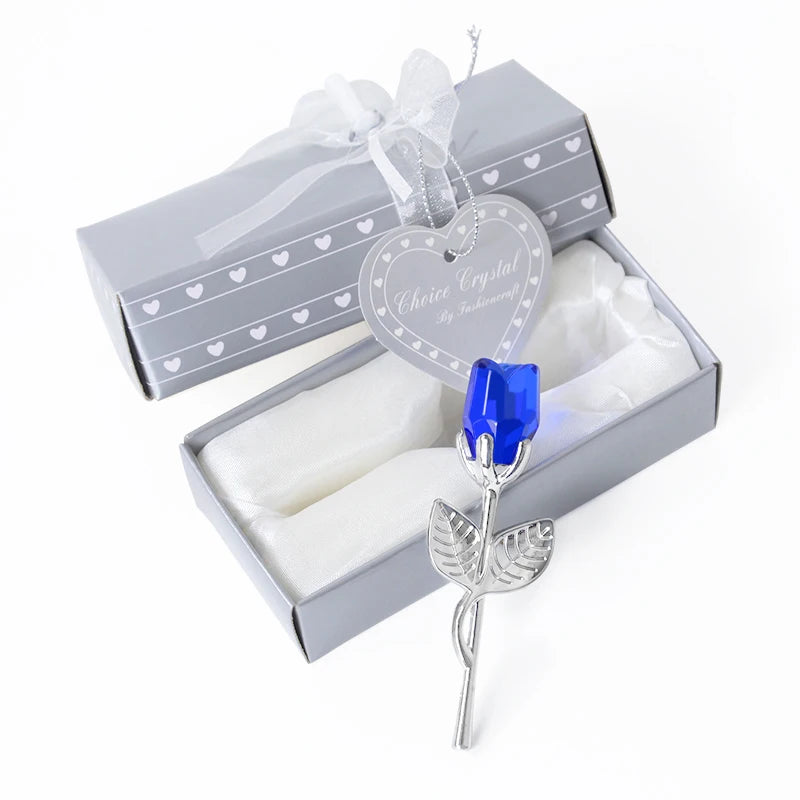 Valentine'S Day Gifts for Girlfriend Crystal Rose Artificial Flower Eternal Love Flowers for Anniversary Wedding Party Supplies