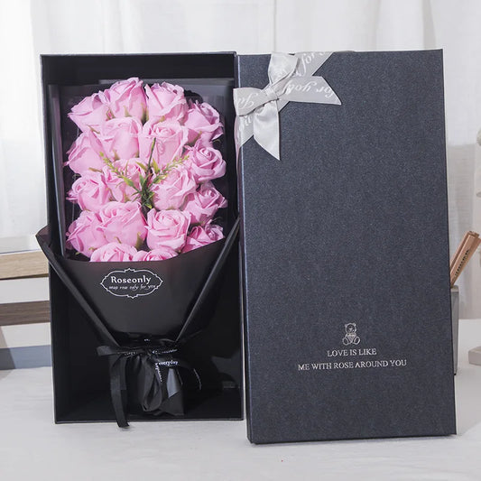 Artificial Rose Flowers Bouquet Gift Box for Mom Mother'S Day Gifts Party Supplies Accessories Birthday Girlfriend Gift Boxs