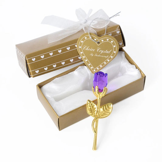Valentine'S Day Gifts for Girlfriend Crystal Rose Artificial Flower Eternal Love Flowers for Anniversary Wedding Party Supplies