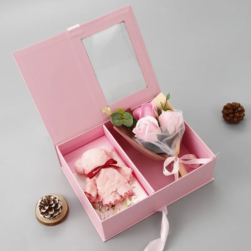 Valentine'S Day Creative Aromatherapy Floral Gift Box for Romantic Birthday Gifts for Boyfriend Girlfriend Wife and Best Friend